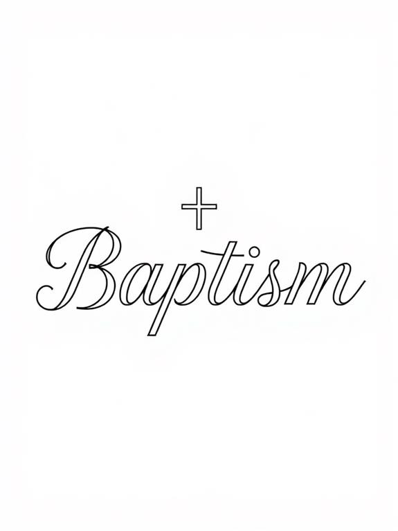 baptism coloring page design