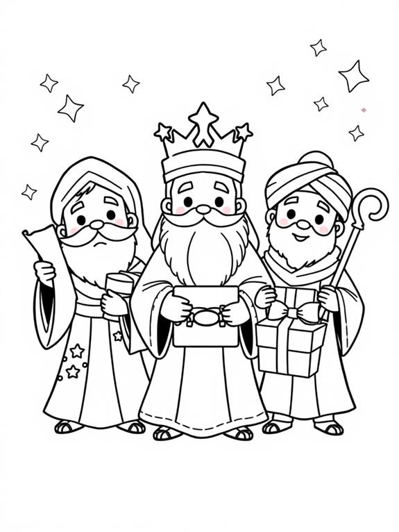 12 Wise Men Coloring Pages - Free To Download & Printable - Encouraging