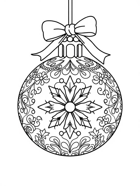 colorful ornament design template