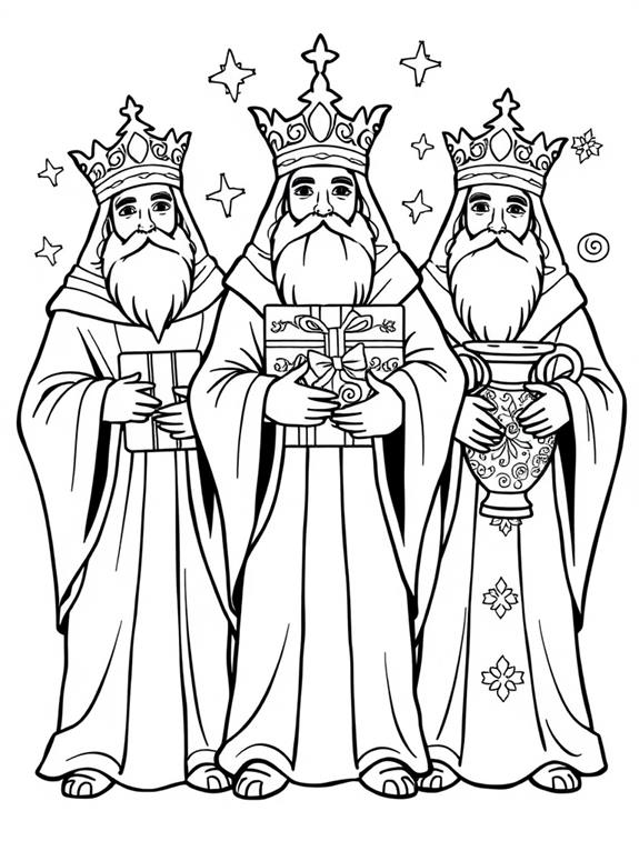 12 Wise Men Coloring Pages - Free To Download & Printable - Encouraging