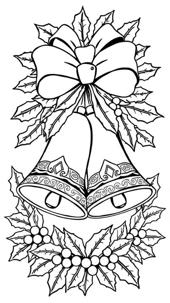 festive holiday coloring sheet