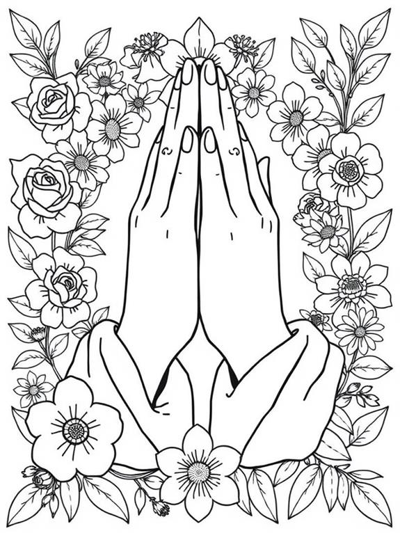 12 Praying Hands Coloring Pages - Free To Download & Printable