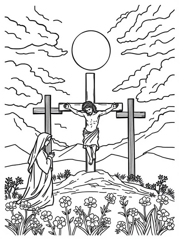 good friday coloring page
