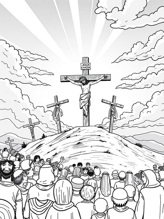 good friday coloring page