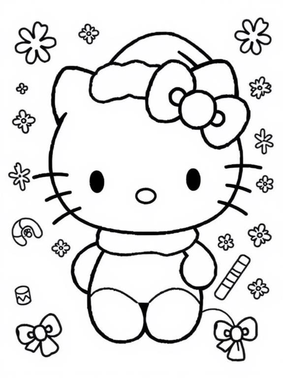 hello kitty santa hat