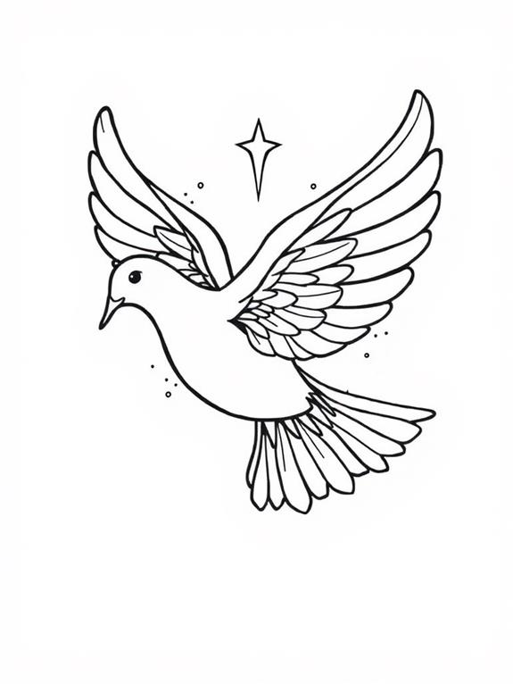 holy spirit dove coloring