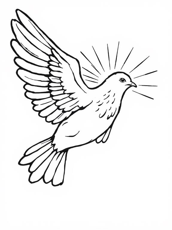 holy spirit dove coloring