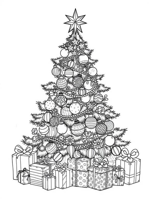 intricate adult christmas coloring