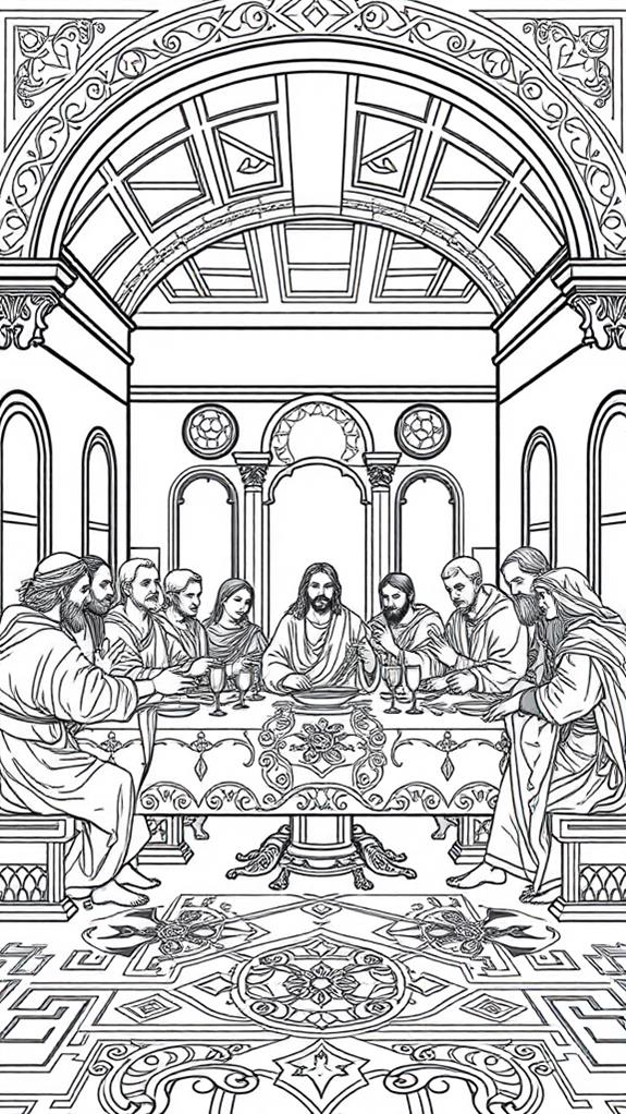intricate adult coloring page