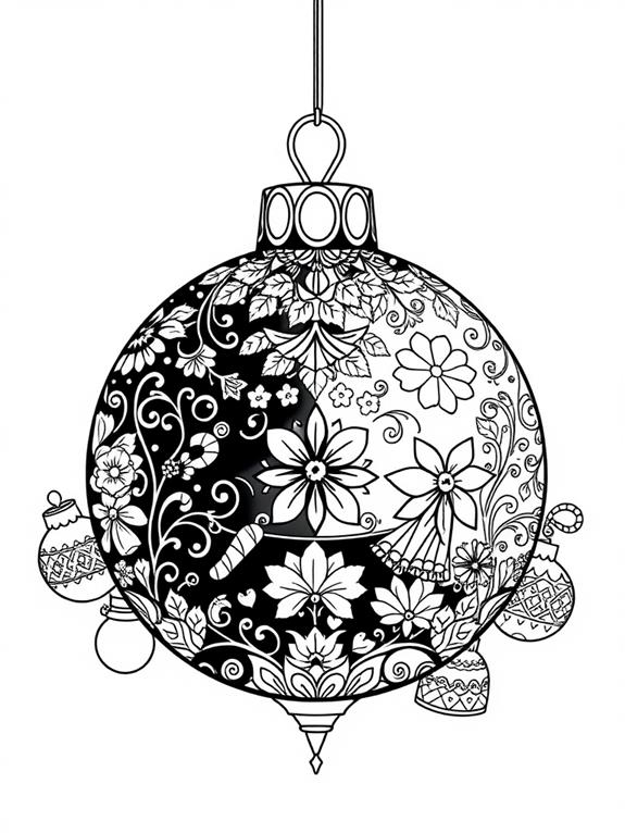 intricate holiday ornament design