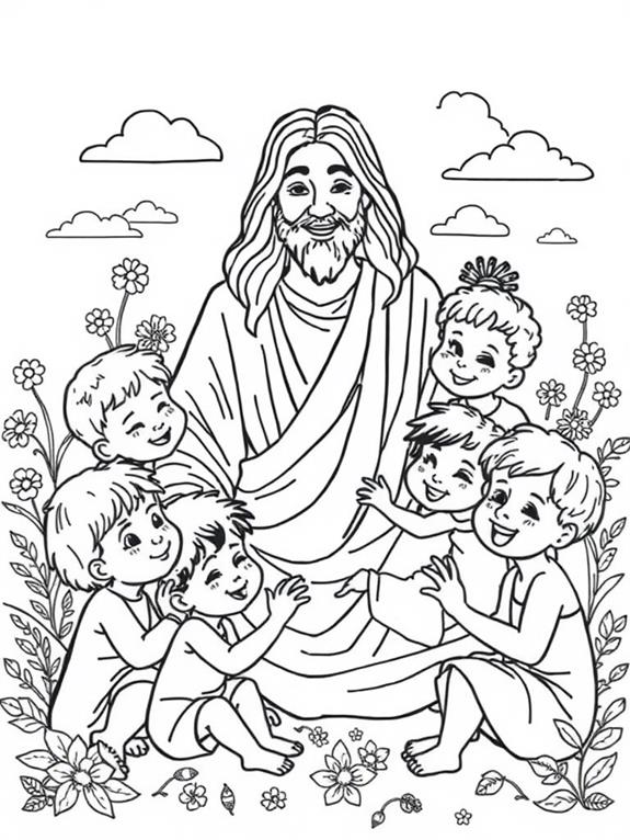 jesus coloring page adults