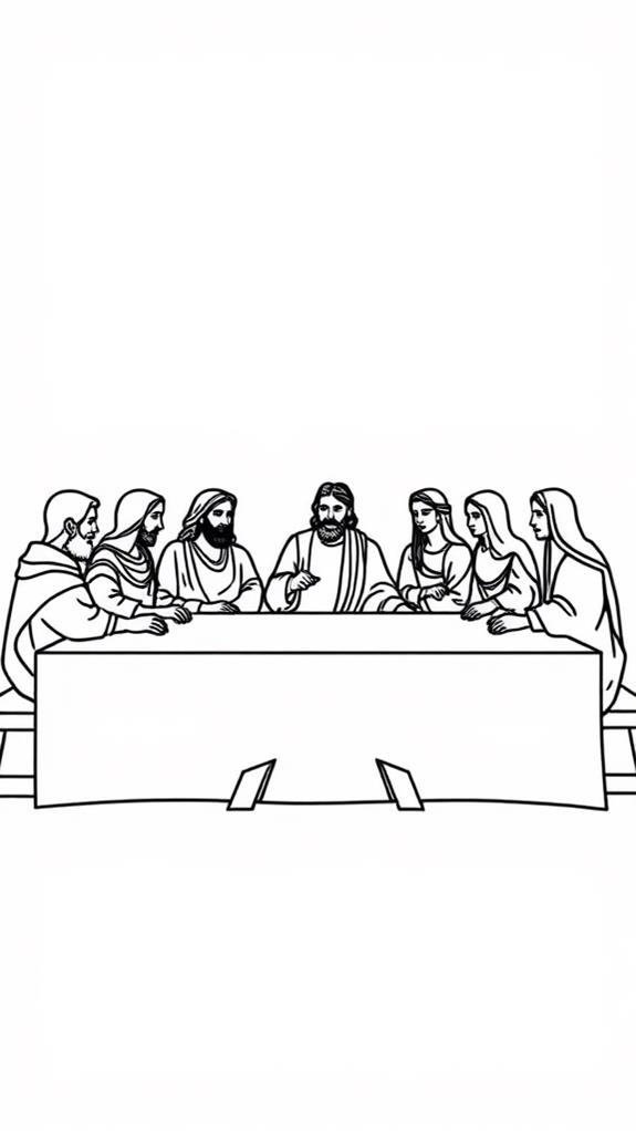 kids minimalistic last supper