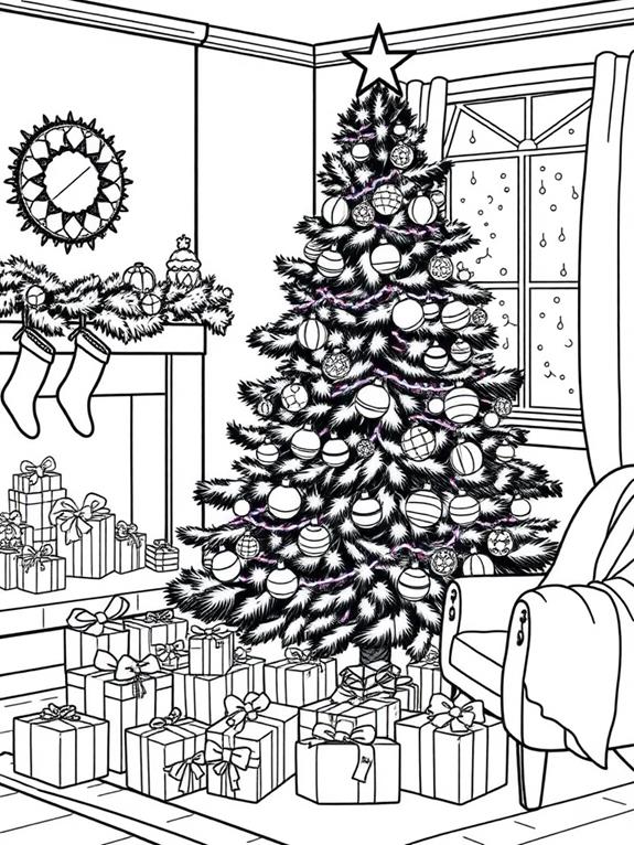 living room christmas tree