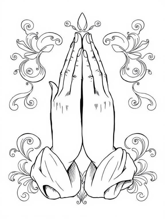 12 Praying Hands Coloring Pages - Free To Download & Printable