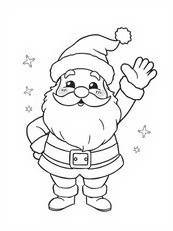 santa claus coloring page