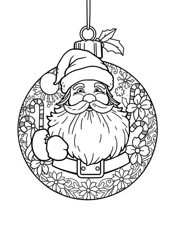 santa claus coloring page