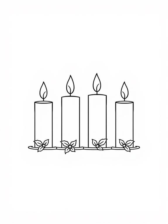 simple advent candle design