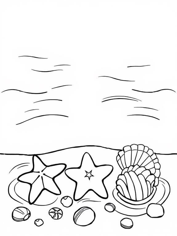 simple watercolor shell art