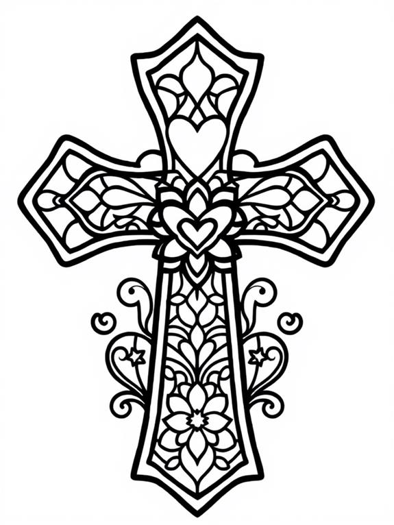 12 Stained Glass Crosses Coloring Pages - Free To Download & Printable ...