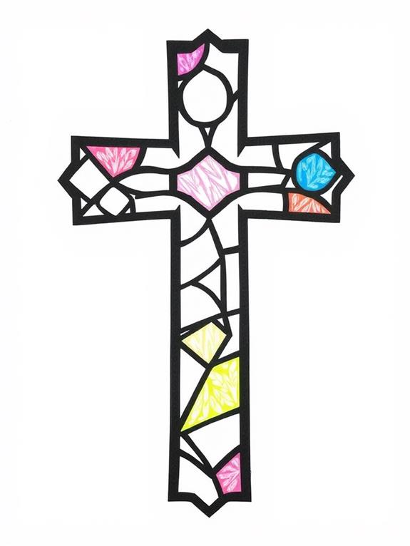 toddler friendly stained glass coloring