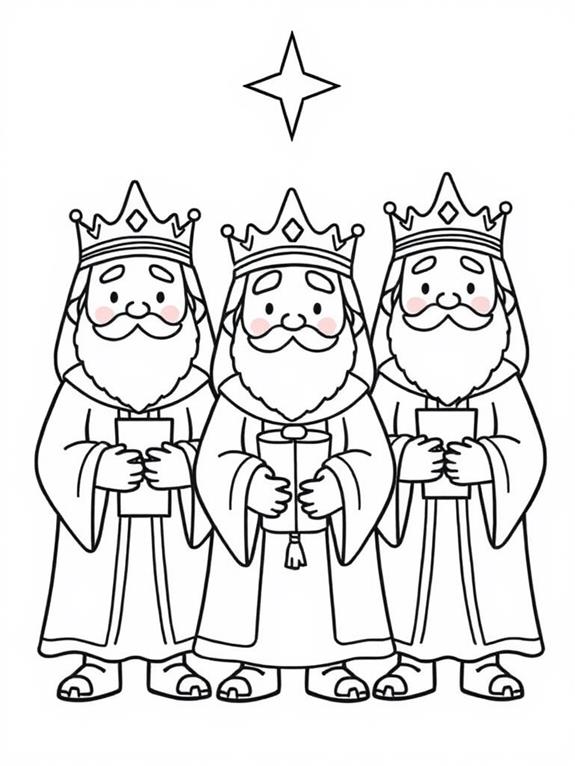 12 Wise Men Coloring Pages - Free To Download & Printable - Encouraging