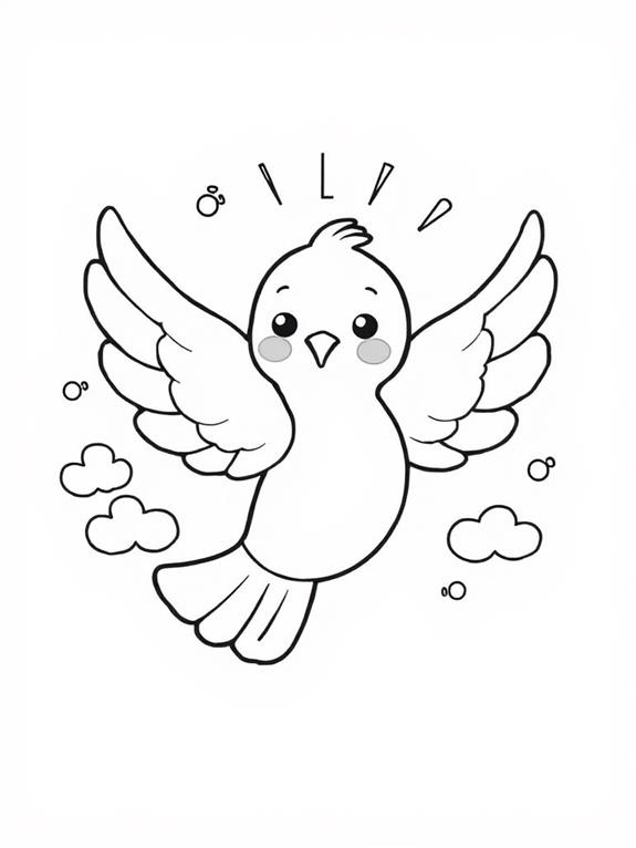 toddler holy spirit coloring page