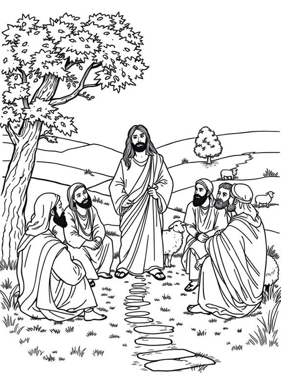 vintage jesus coloring page