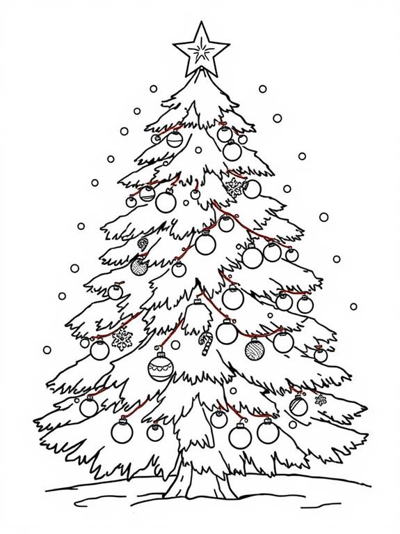 winter holiday coloring activity