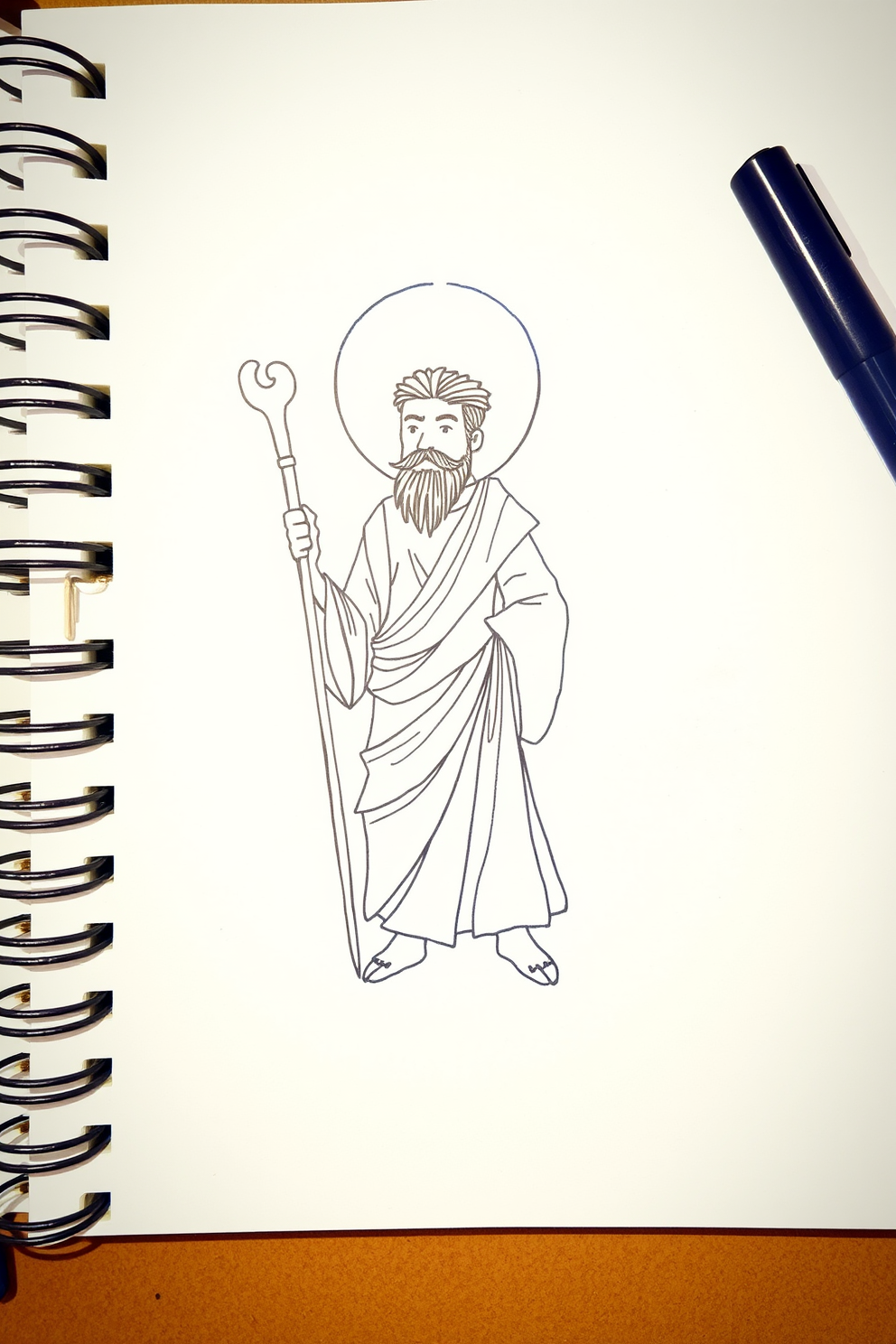 Apostle Paul Doodle Drawing