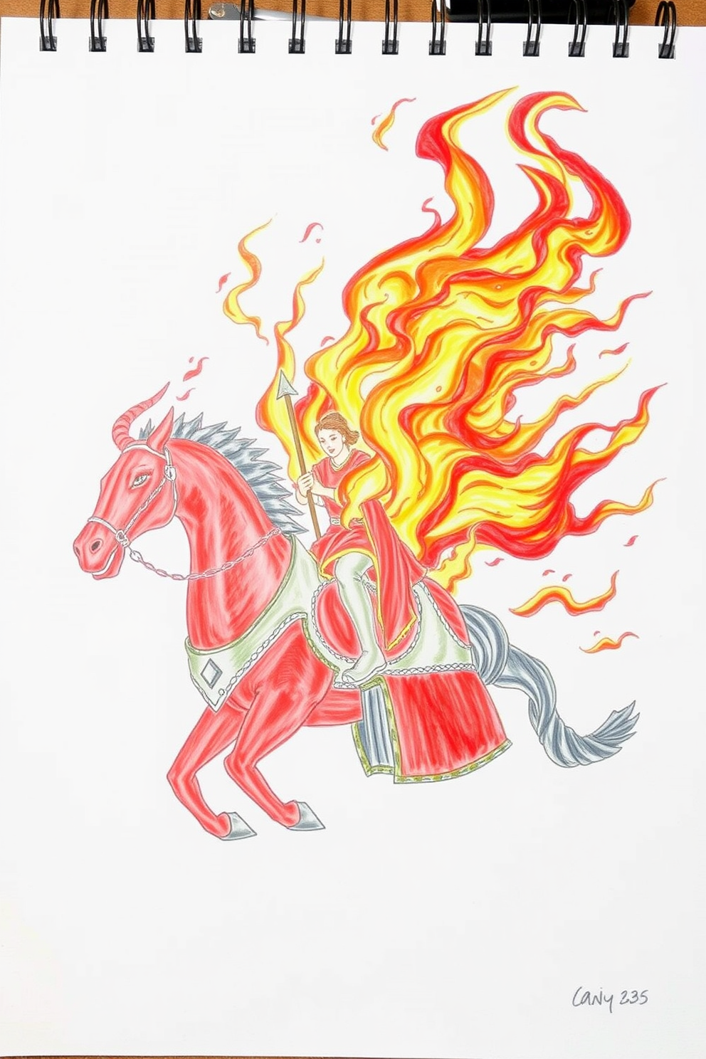 Chariot of Fire Drawing