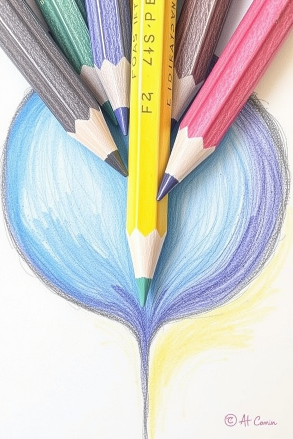 Color Pencil Boils Drawing