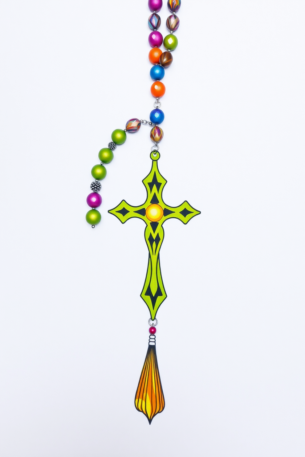 Colorful Rosary Drawing