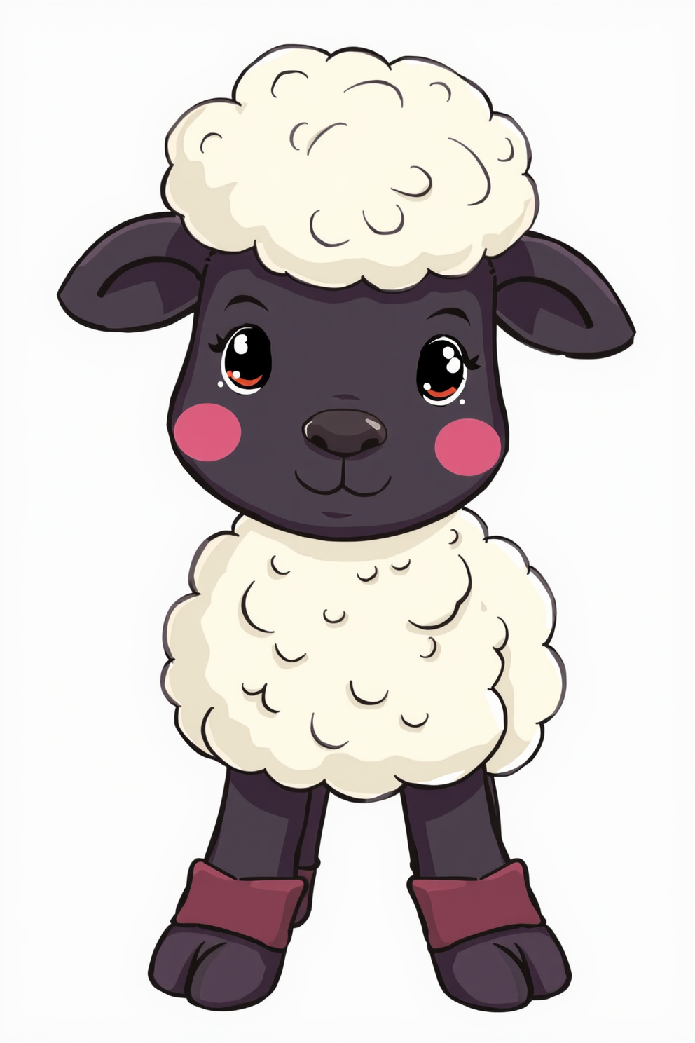 Cute Lamb Drawing