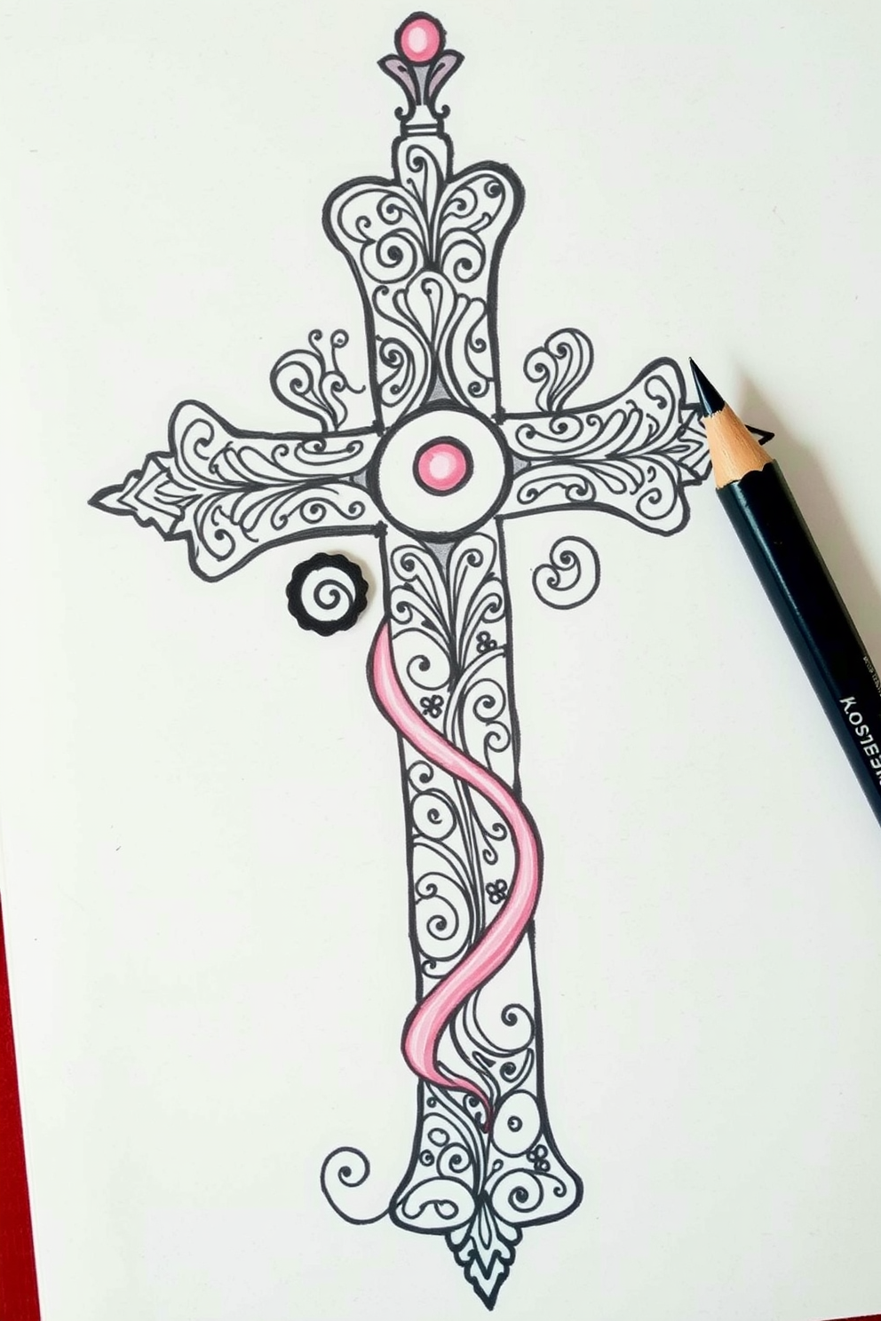 Doodle Cross Drawing