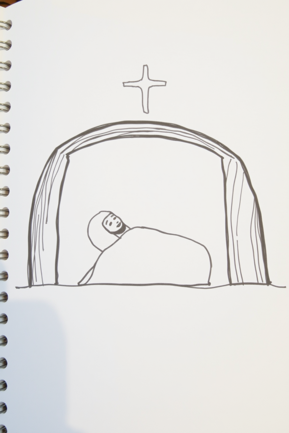 Doodle Jesus Tomb Drawing