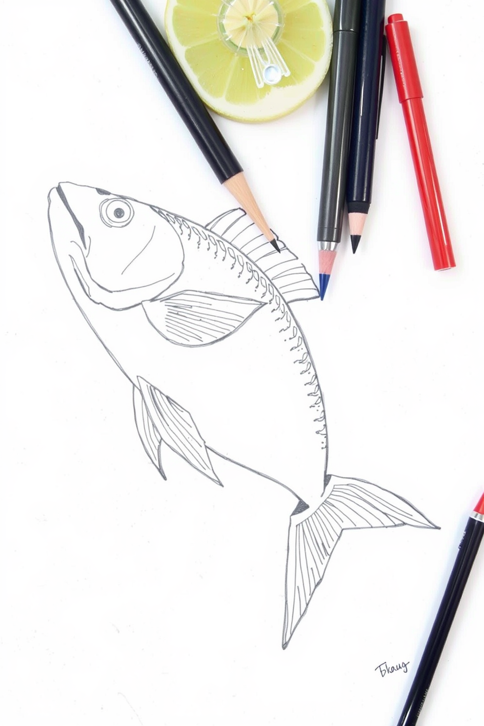 Fish drawing