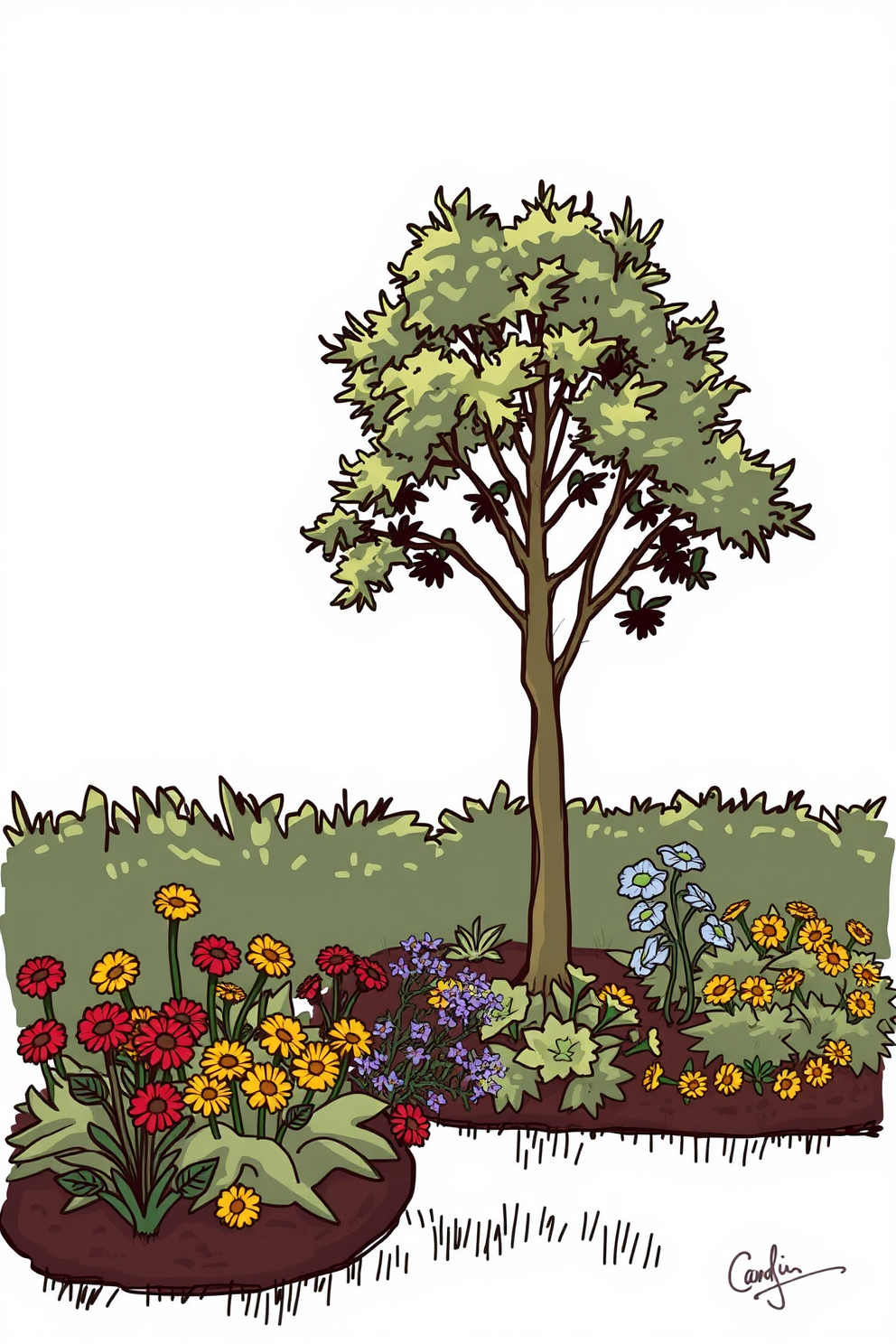 Garden drawing