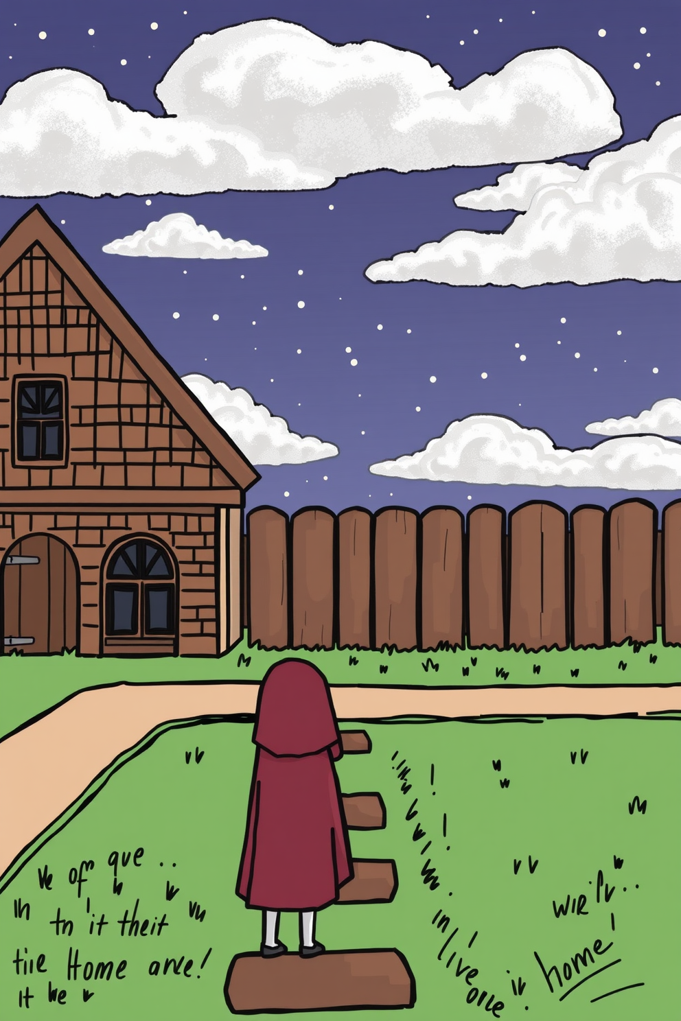 Home of the Righteous Drawing