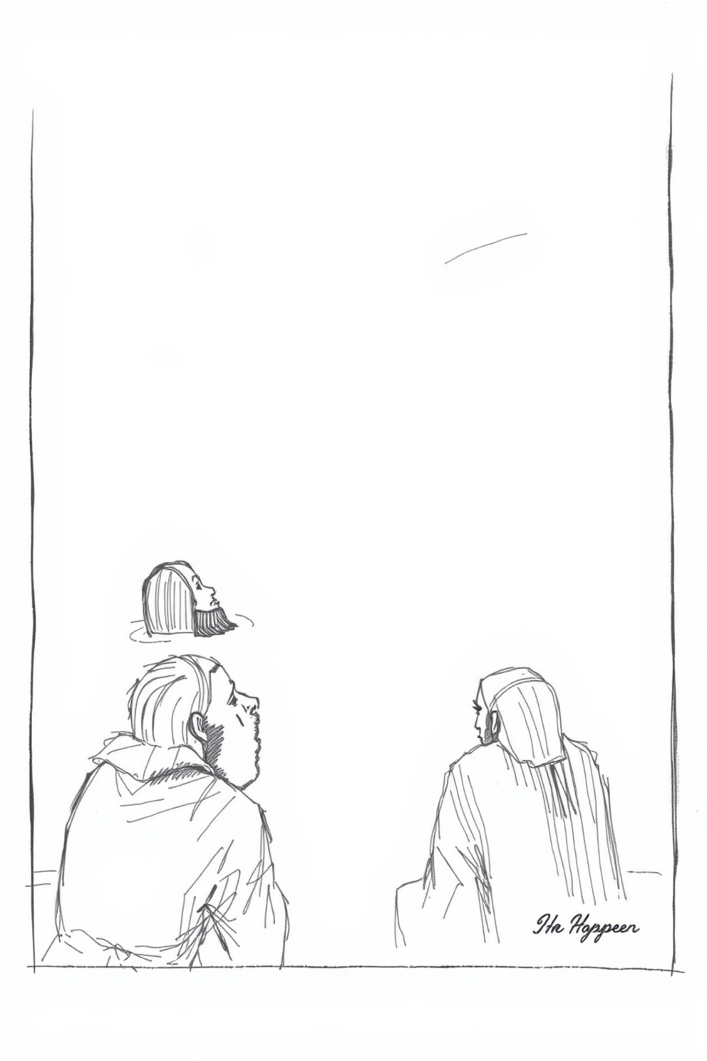 Jesus Appears to the Disciples Realistic Sketch Drawing