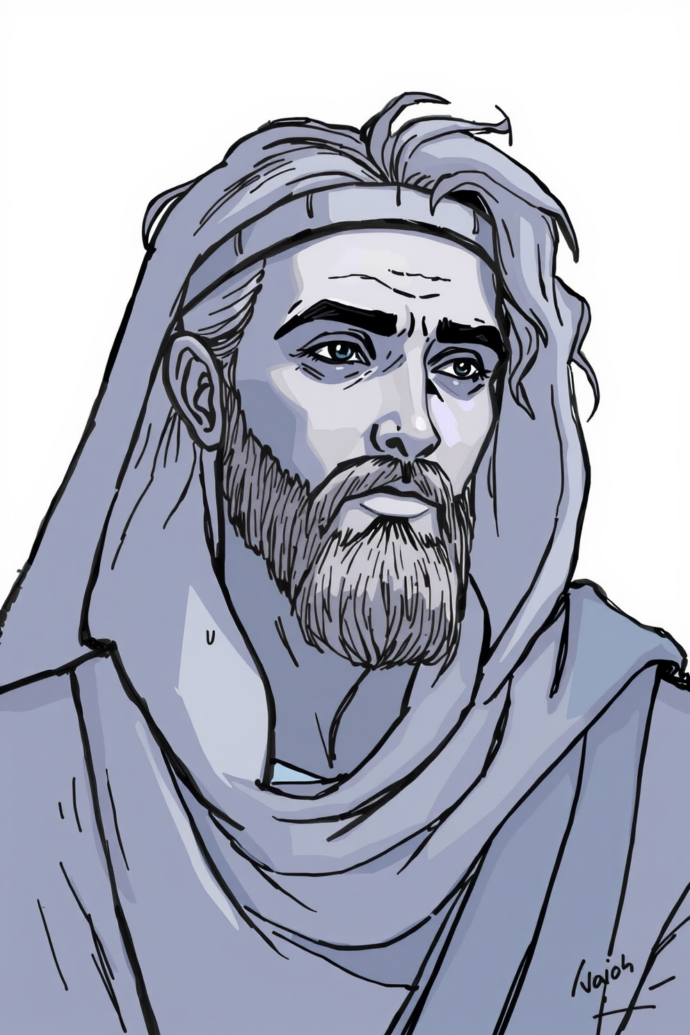 Joseph in Egypt Detailed Background Drawing