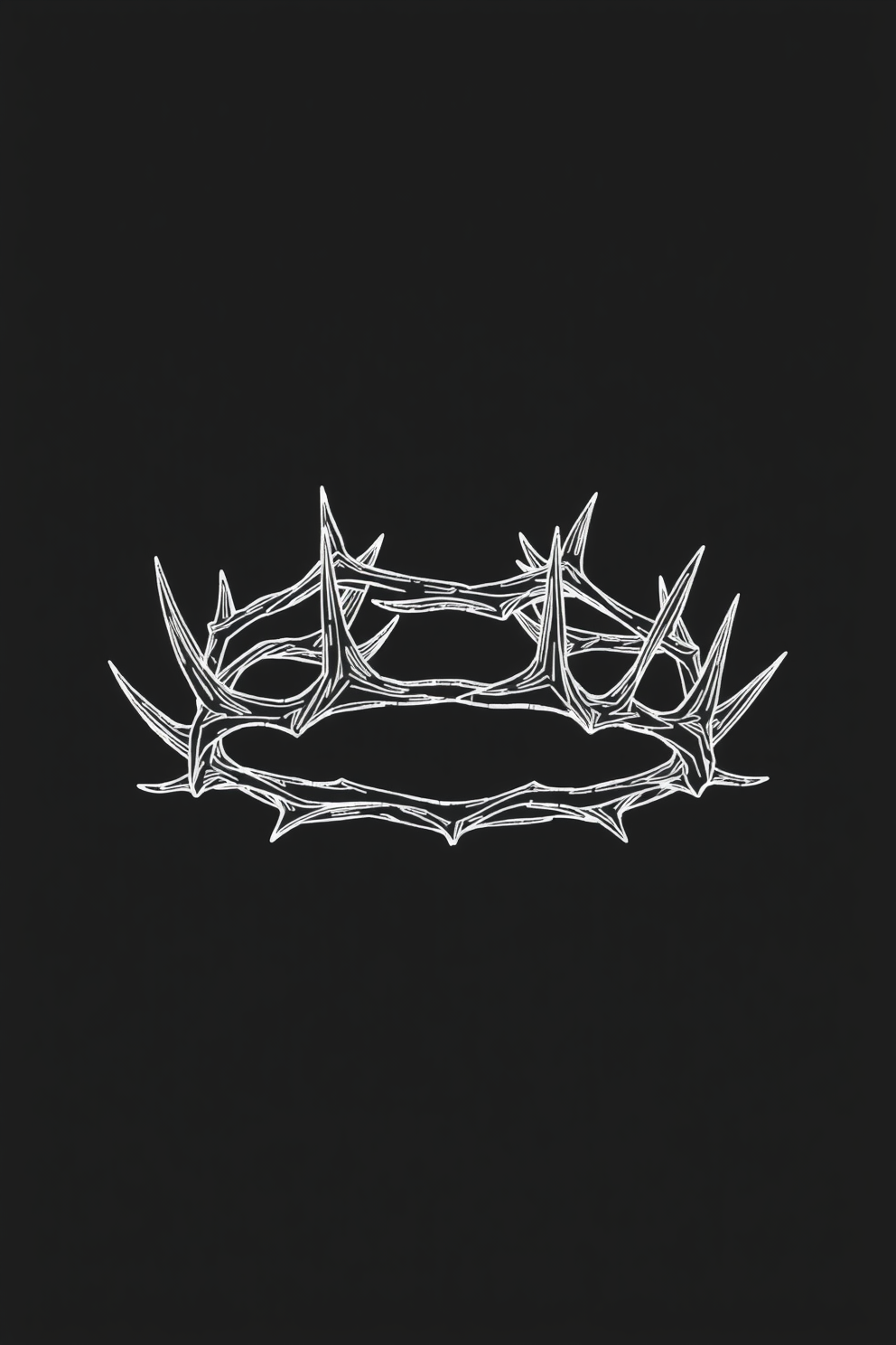 Monoline Crown of Thorns Drawing