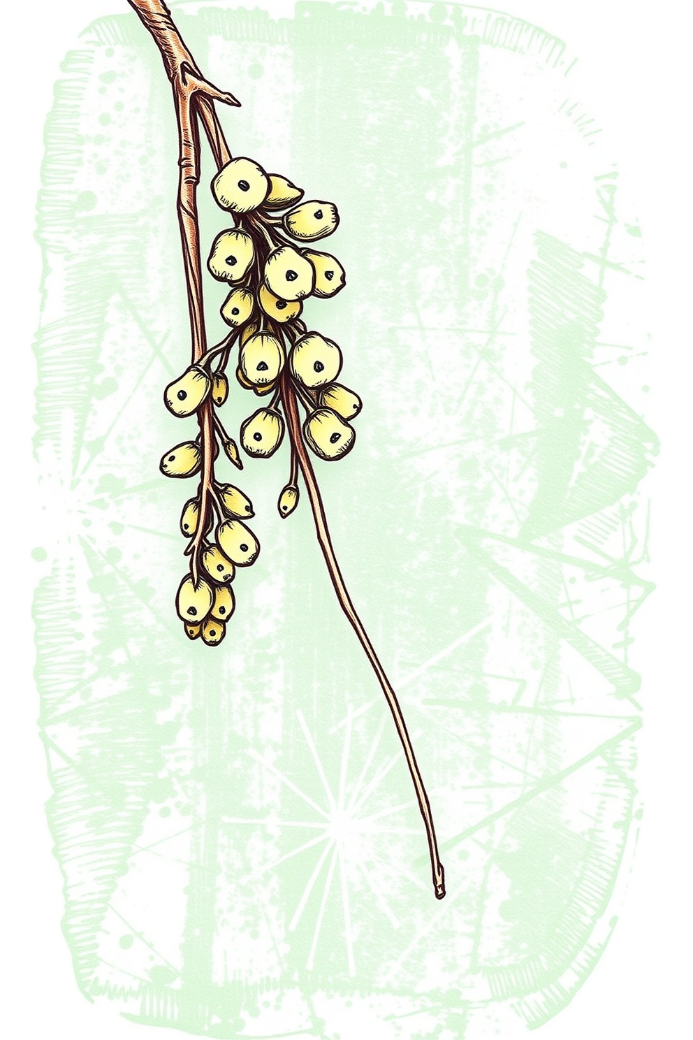 Mustard Seed in a Hand Drawing