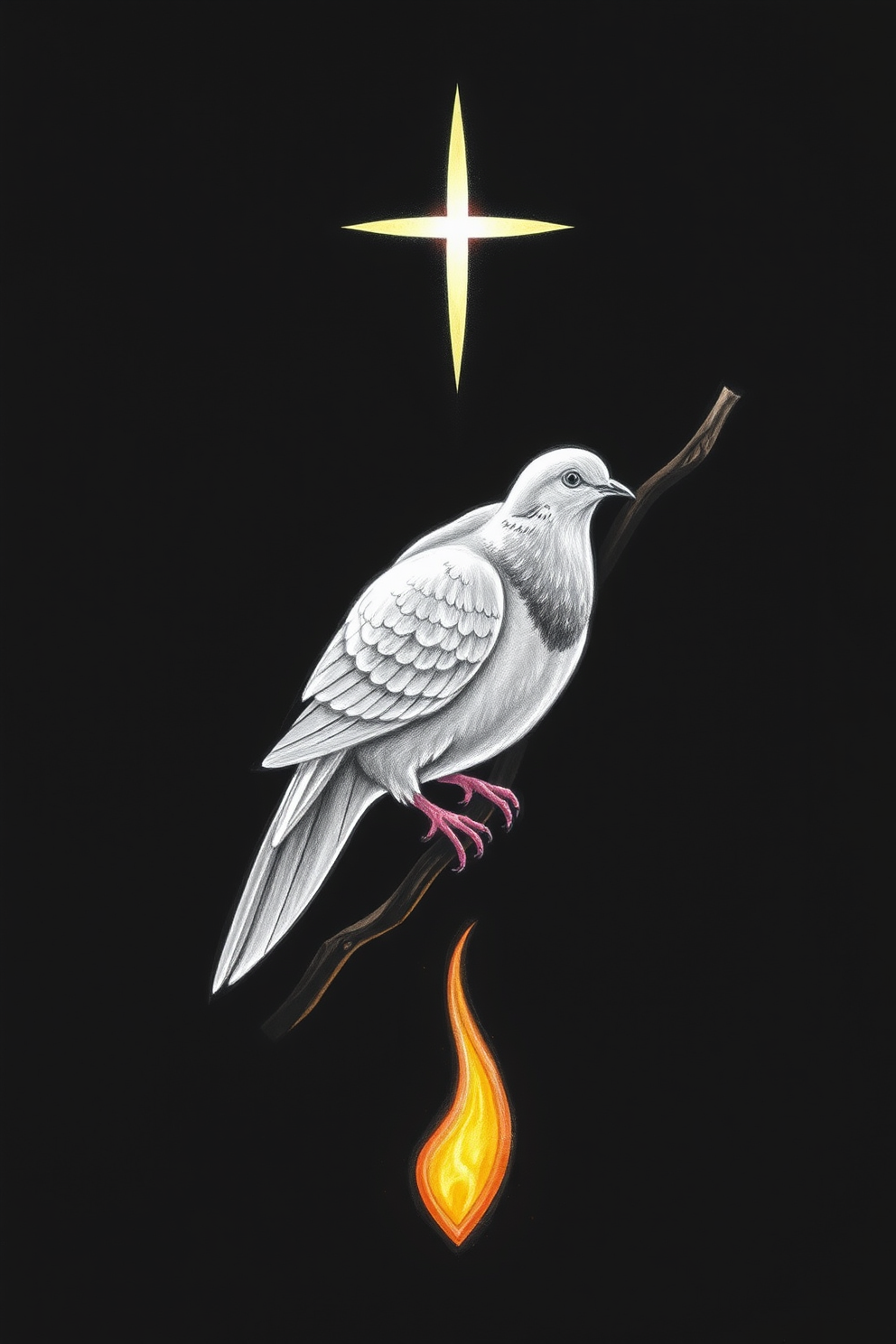 Pentecost Dove Drawing