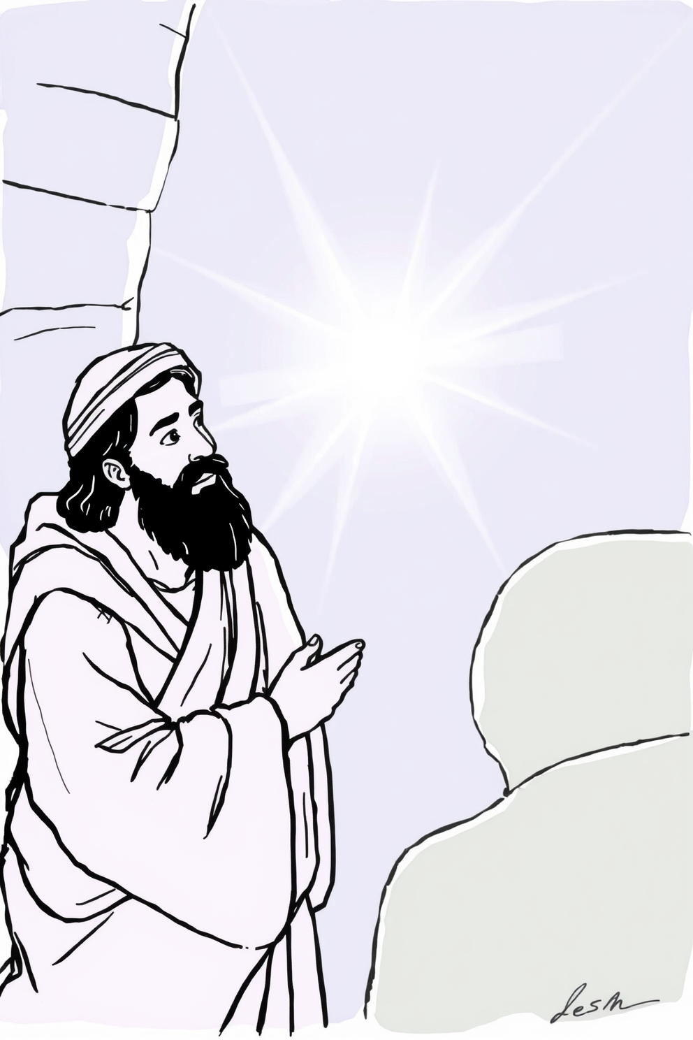 Peter Denies Jesus Drawing