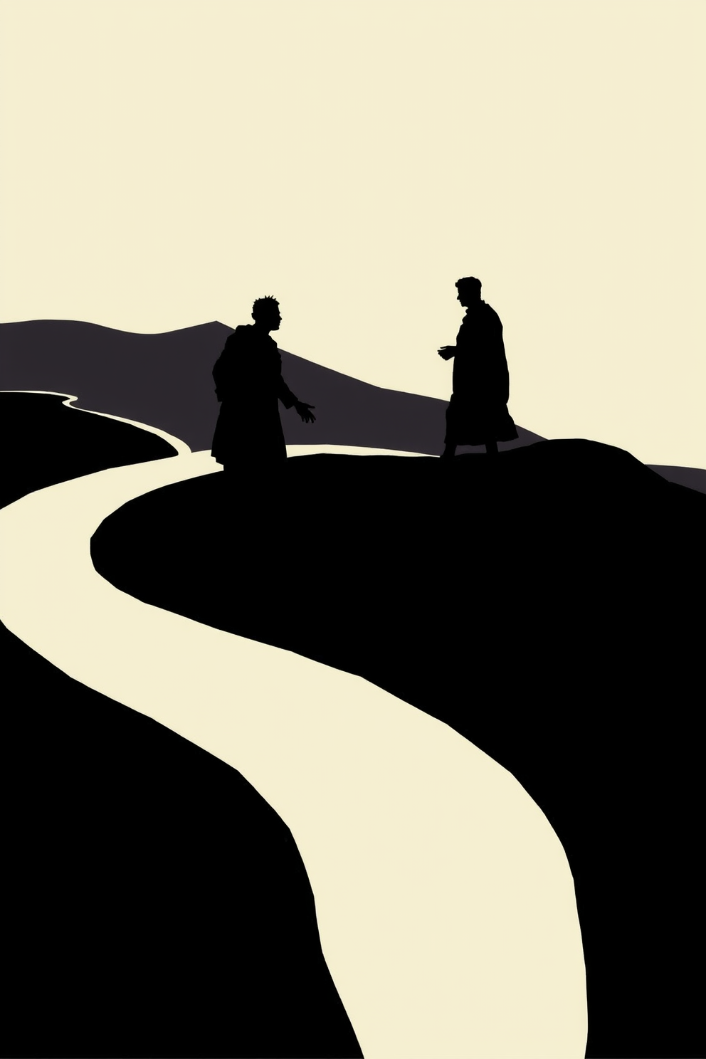 Prodigal Son Black and White Silhouette