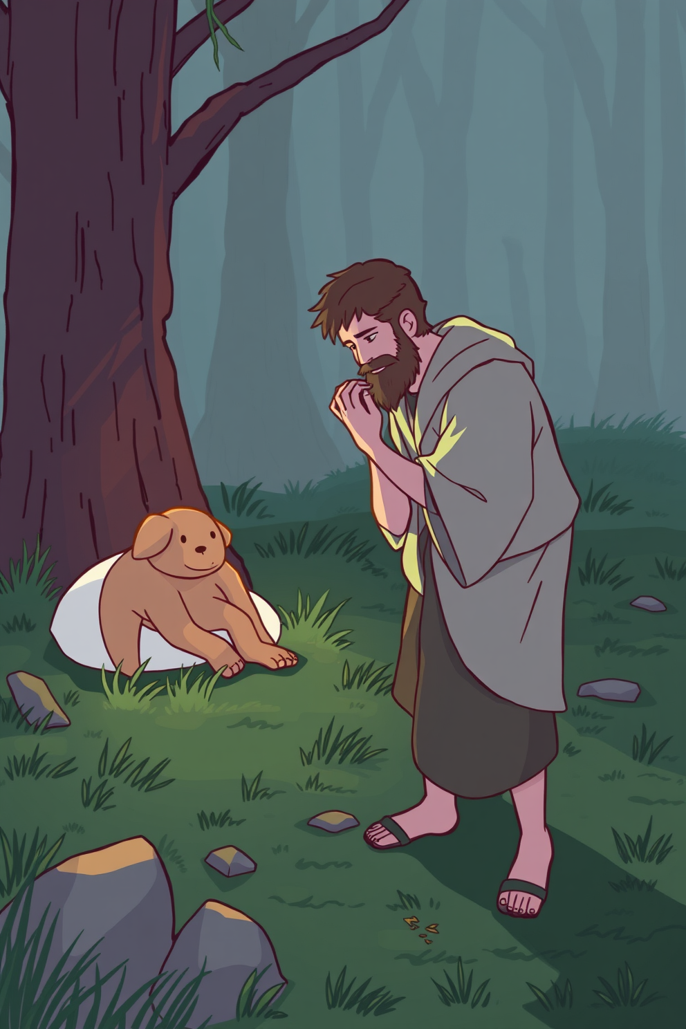 Prodigal Son Colorful Illustration