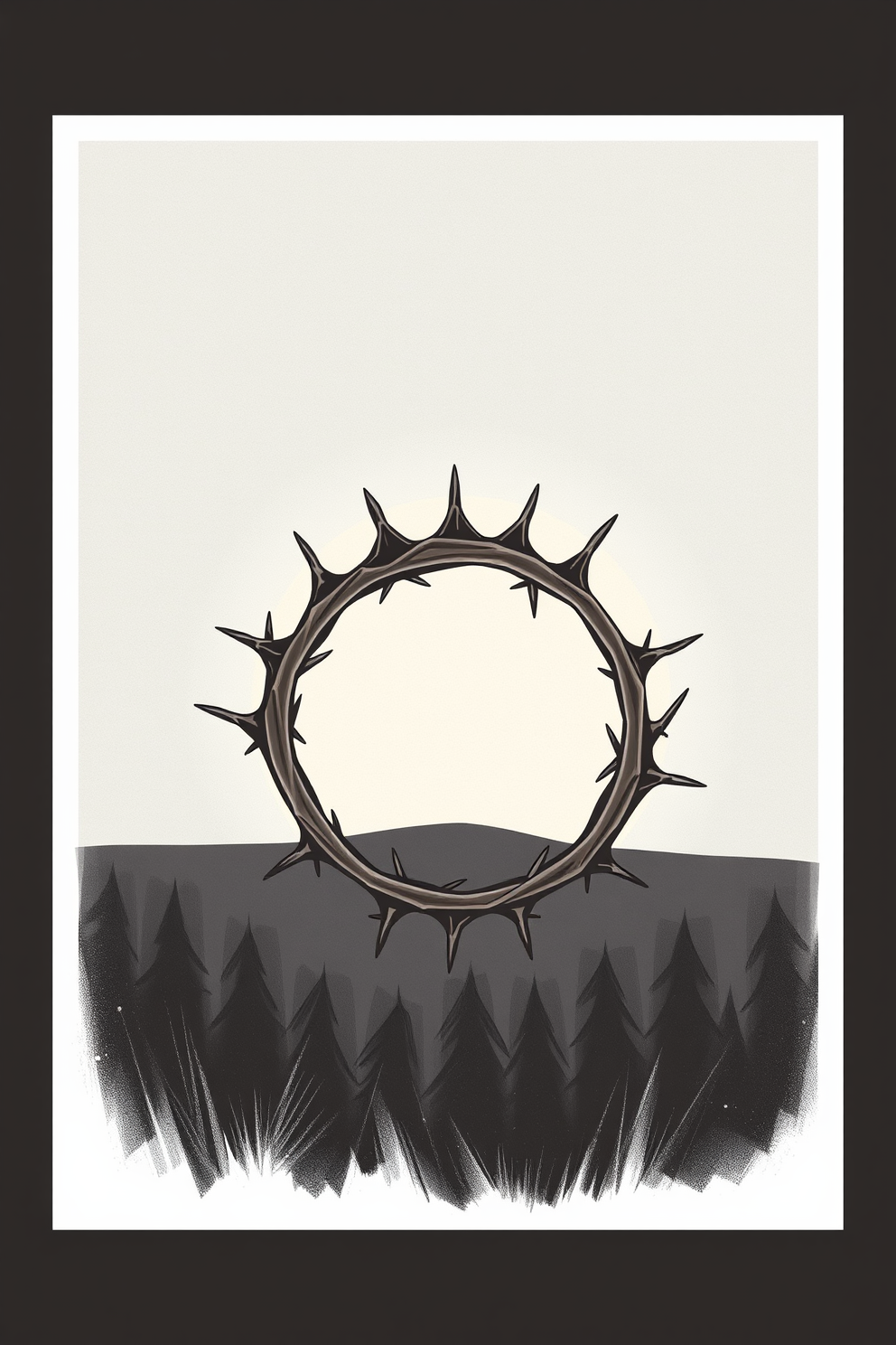Realistic Crown of Thorns Illustration