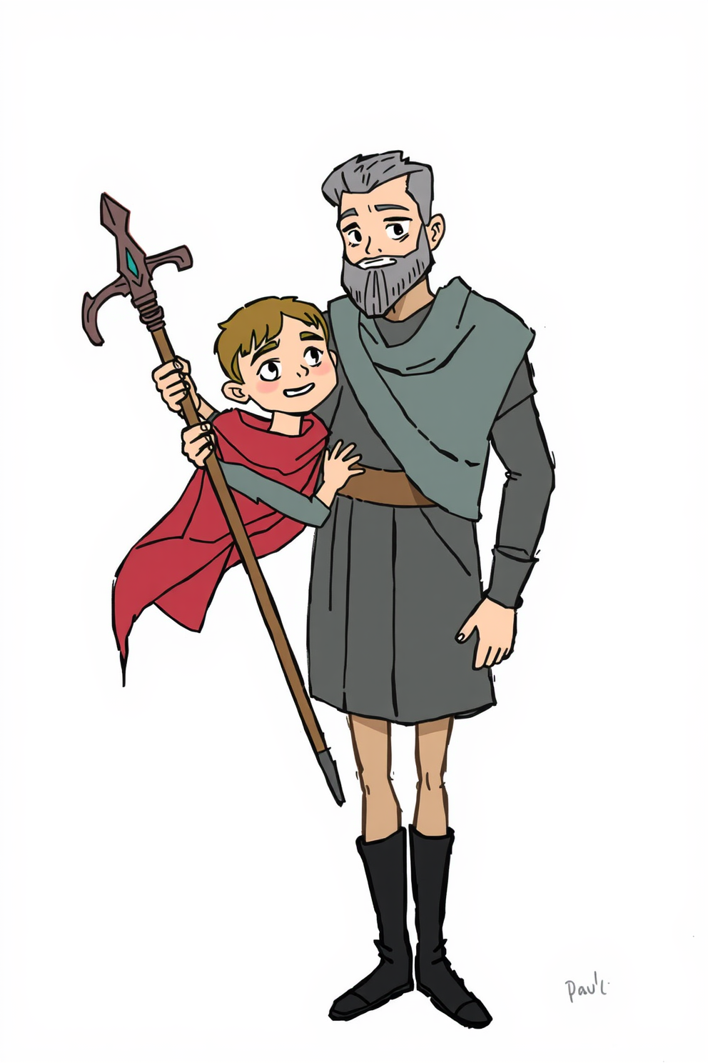 Saul Becomes Paul Cute Doodle Drawing