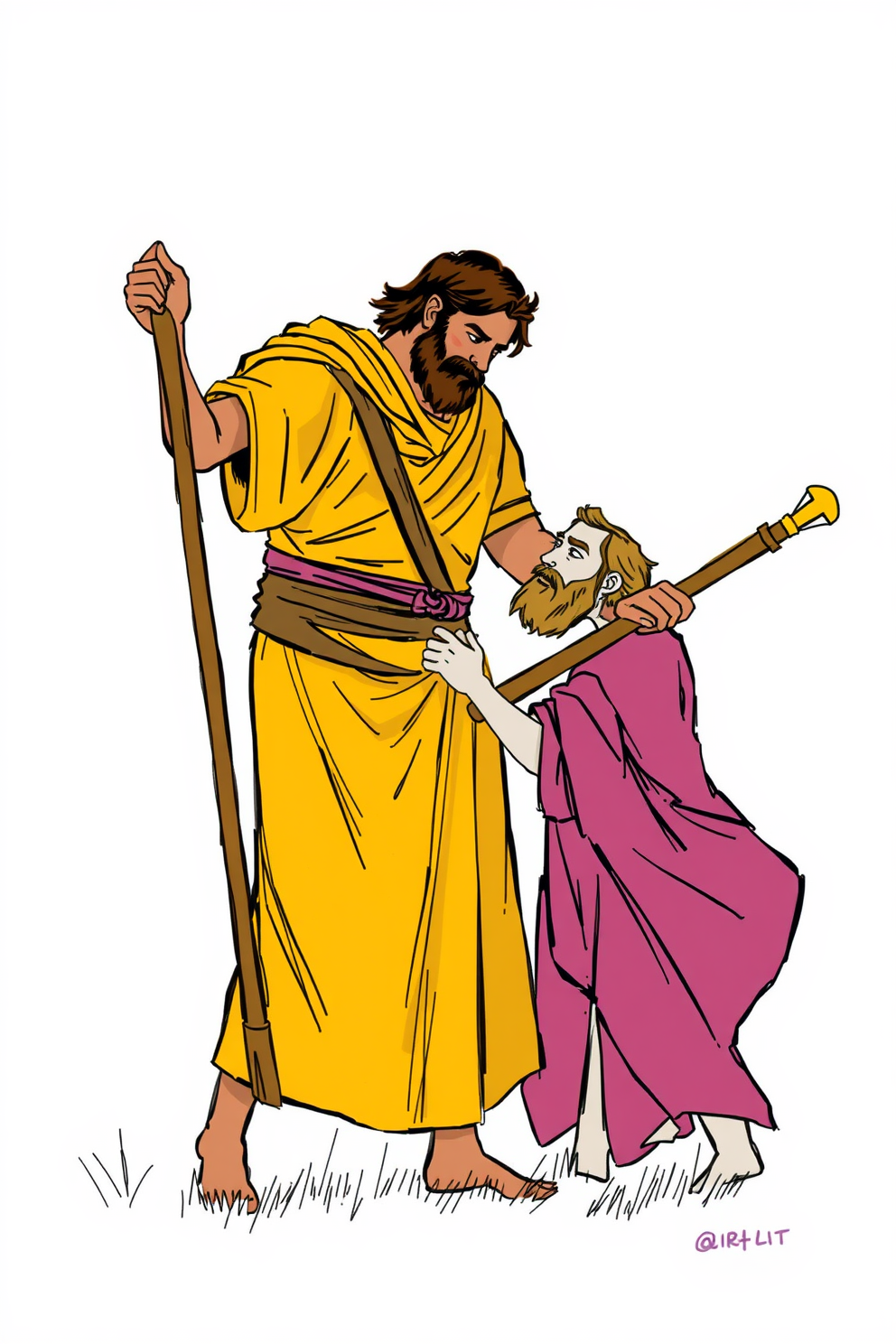 Saul Becomes Paul Realistic Drawing