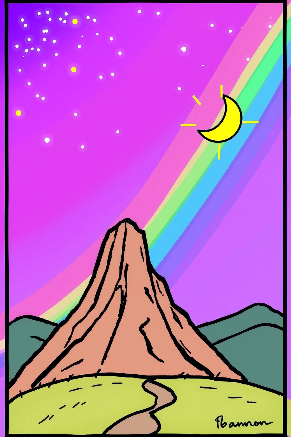 Sermon on the Mount Simple Drawing